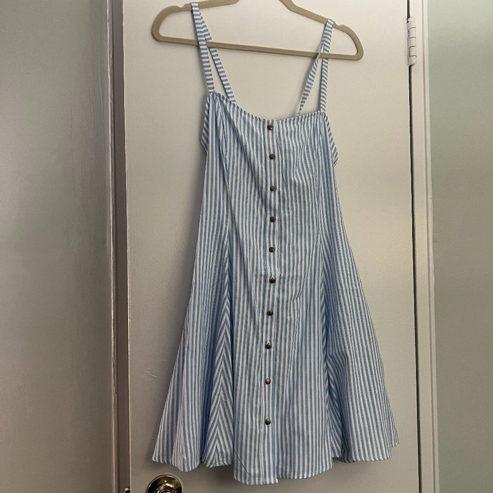 Blue & White Dress
